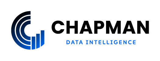 A black background with the words data intelligence written in blue.